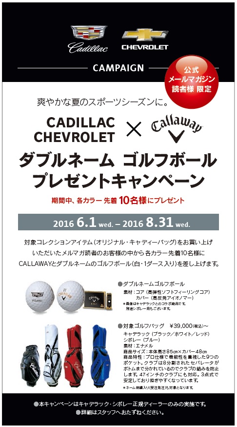 CACH_Golf Ball Present Campaign_2016Summer